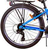 Volare Cross Kinderfahrrad - Jungen - 24 Zoll - Blau - 18-Gang - Zweihandbremsen
