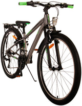 Volare Cross Kinderfahrrad - Jungen - 26 Zoll - Grau - 18 Gänge - Zweihandbremsen