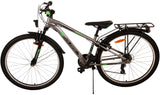 Volare Cross Kinderfahrrad - Jungen - 26 Zoll - Grau - 18 Gänge - Zweihandbremsen