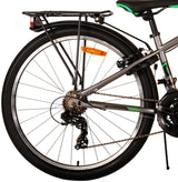 Volare Cross Kinderfahrrad - Jungen - 26 Zoll - Grau - 18 Gänge - Zweihandbremsen