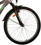Volare Cross Kinderfahrrad - Jungen - 26 Zoll - Grau - 18 Gänge - Zweihandbremsen