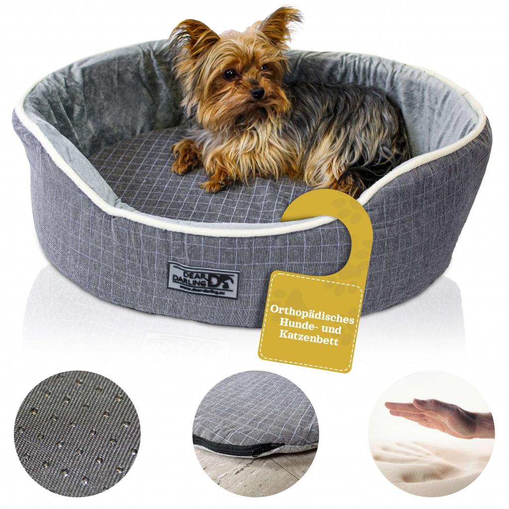 DD-05 Orthopädisches Luxus Katzenbett Hundebett  Memory Schaum in  Gr. S,L,XL
