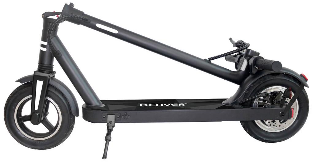 B-WARE - Denver SEL-10510 Black Elektoroller Scooter 20km/h bis zu 120kg belastbar & 30km Reichweite LED