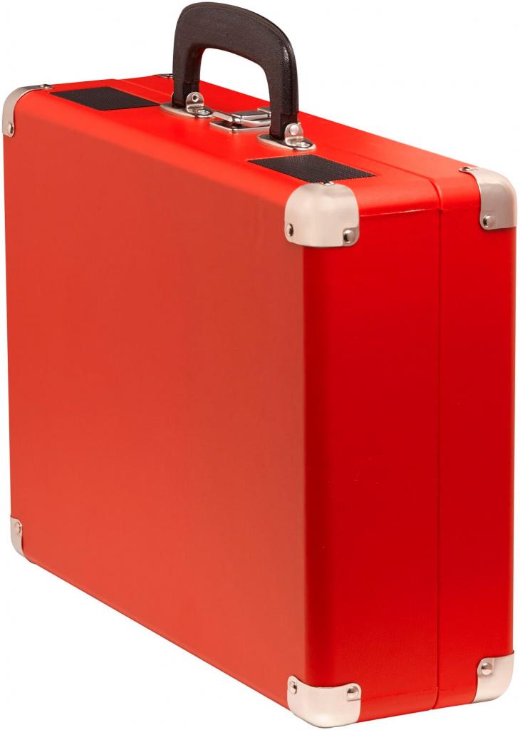 Denver VPL-120Red portabler Plattenspieler mit USB Digitalisierungsfunktion