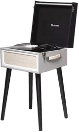 Denver VPL-150BT/VPR-250 freistehender Retro Schallplattenspieler mit Bluetooth MP3, USB, Smartphonesteuerung