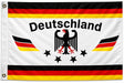 Deutschland Fußball Adler mit 4 Sternen 90x150 cm