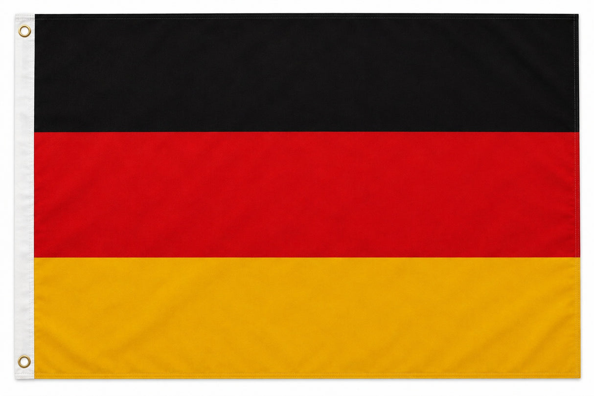 XXL Flagge Deutschland 250 x 150 cm Fahne mit 3 Ösen 100g/m² Stoffgewicht Hissflagge