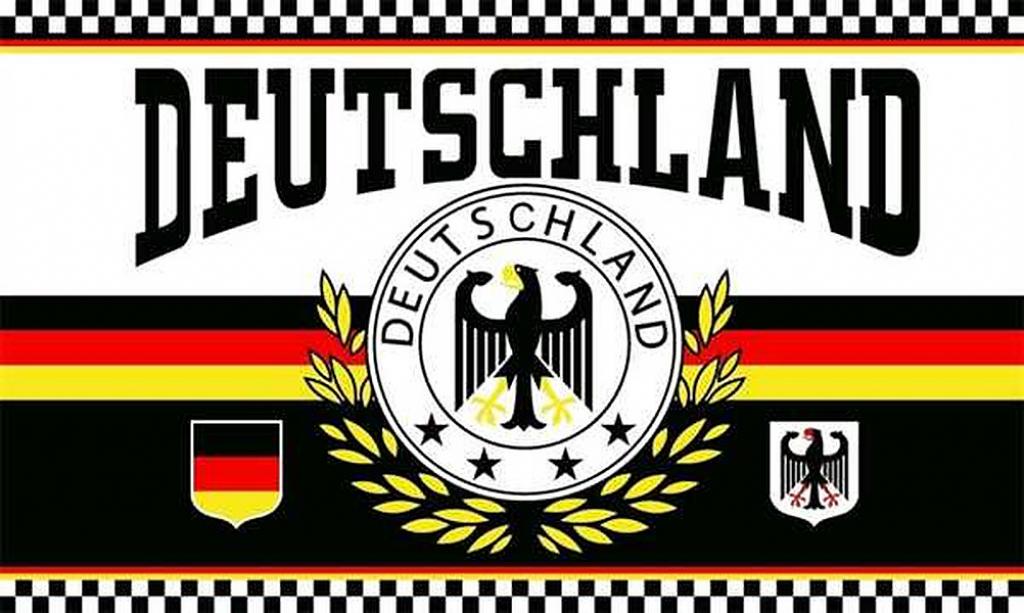 Flagge Deutschland 2 LORBEERKRANZ 4 STERNE 90 x 150 cm