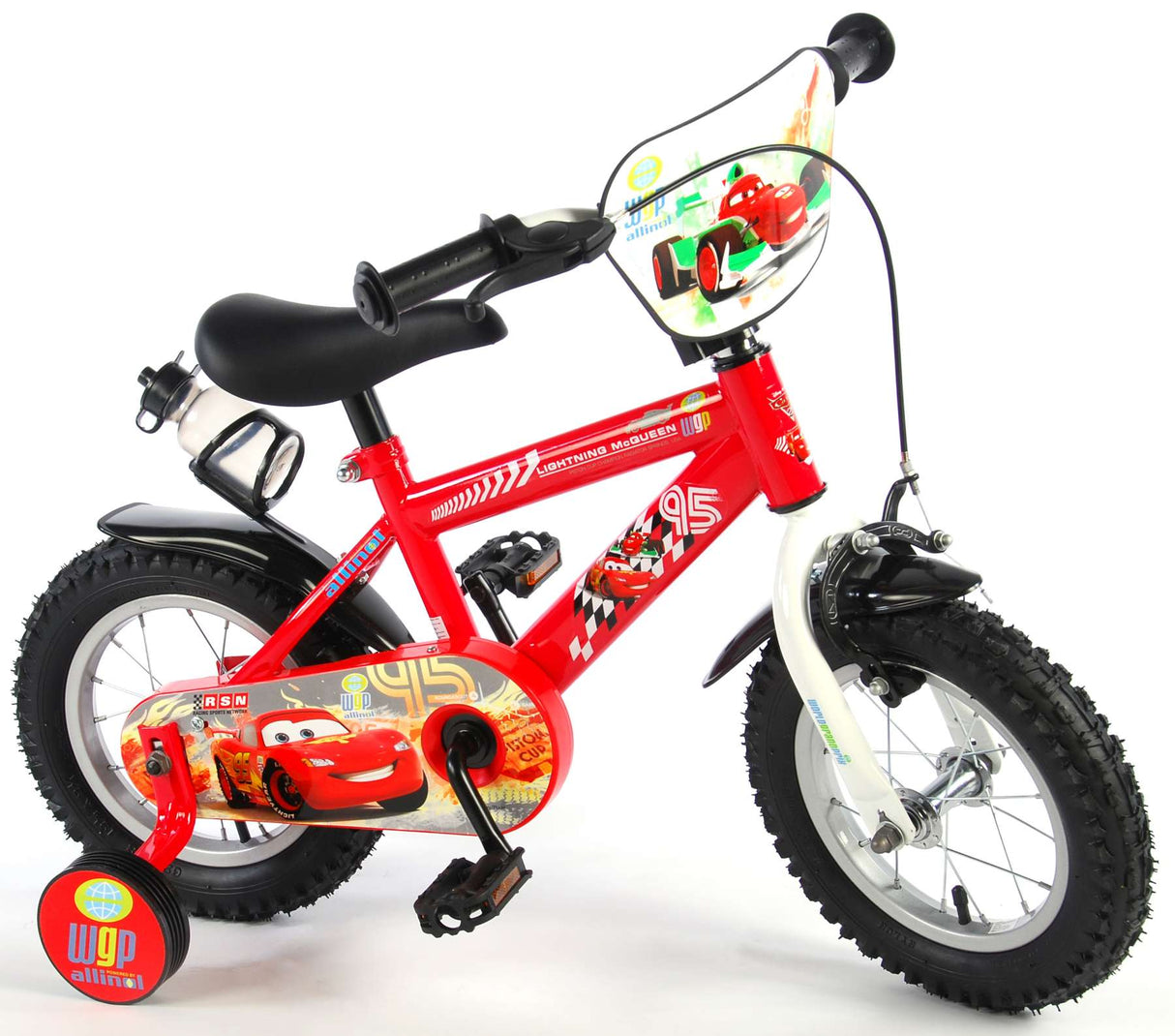 Disney Cars Kinderfahrrad - Jungen - 12 Zoll - Rot