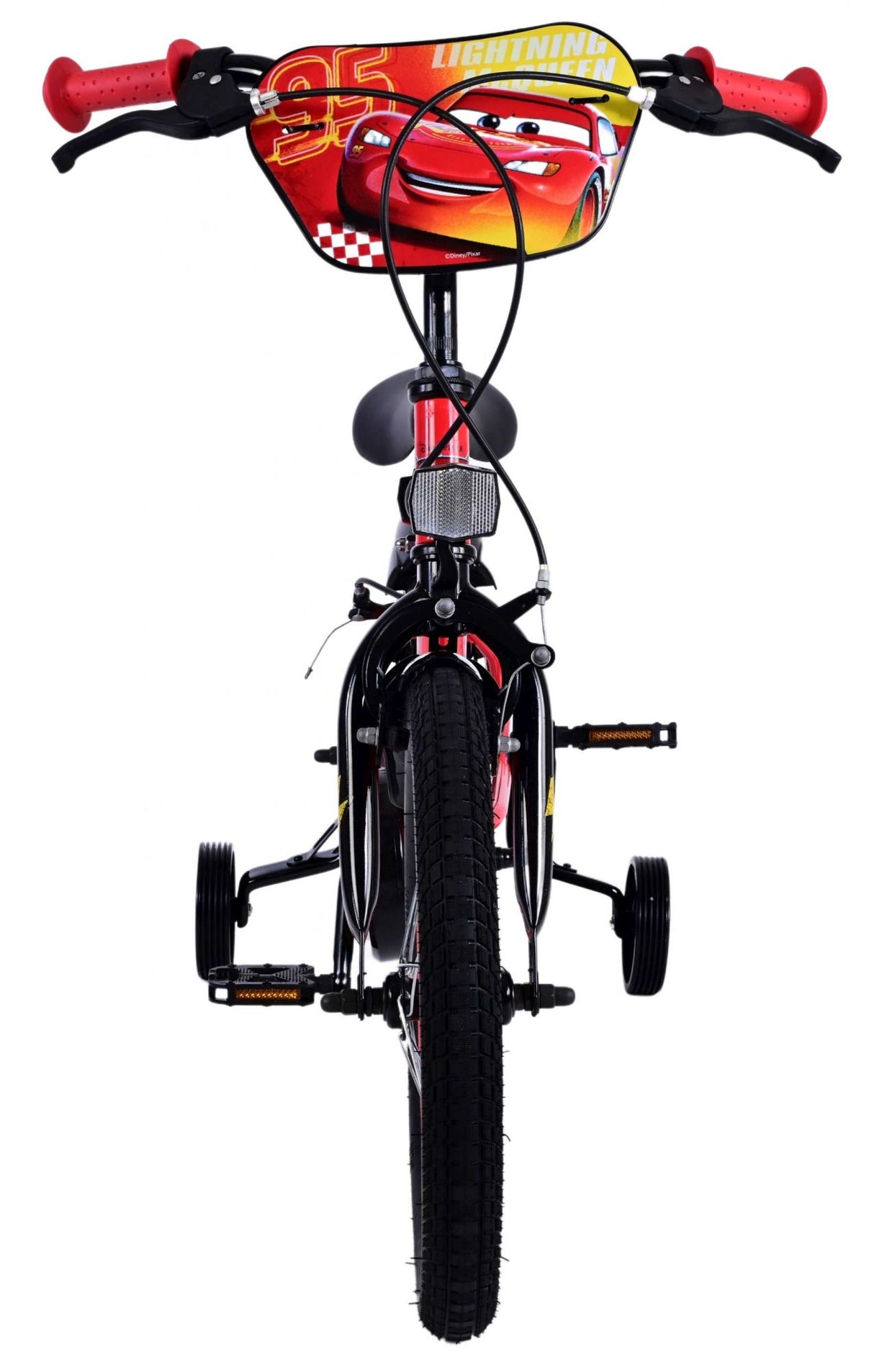 Volare Disney Cars 16 Zoll Kinderfahrrad Rot mit zwei Handbremsen - Sicherheit, Komfort und Spaß in einem!