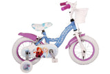 Volare Disney Frozen 2 12-Zoll-Kinderfahrrad Blau/Lila mit zwei Handbremsen - Sicherheit, Spaß und Stil in einem!