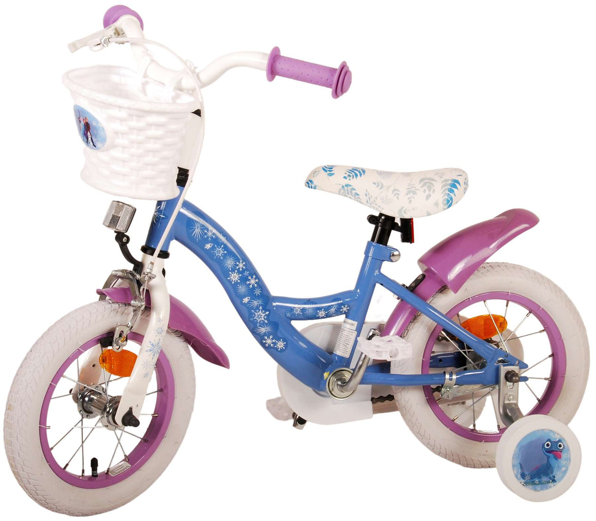 Volare Disney Frozen 2 Kinderfahrrad - Mädchen - 30 cm - Blau / Lila - 12 Zoll