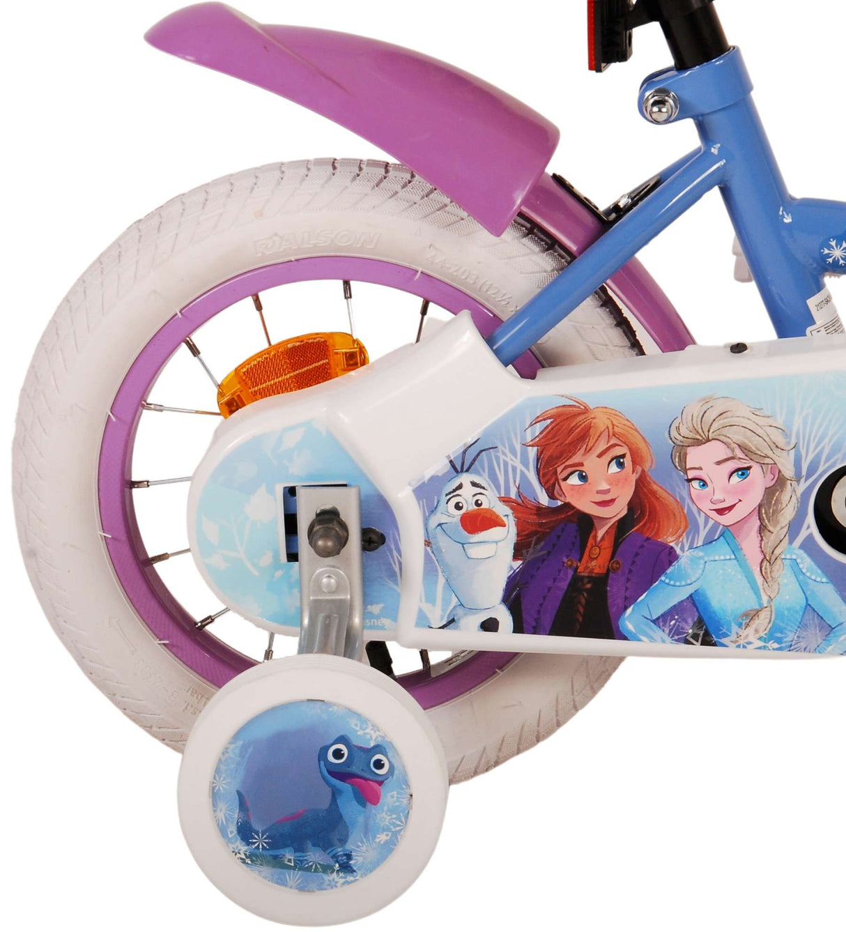 Volare Disney Frozen 2 Kinderfahrrad - Mädchen - 30 cm - Blau / Lila - 12 Zoll