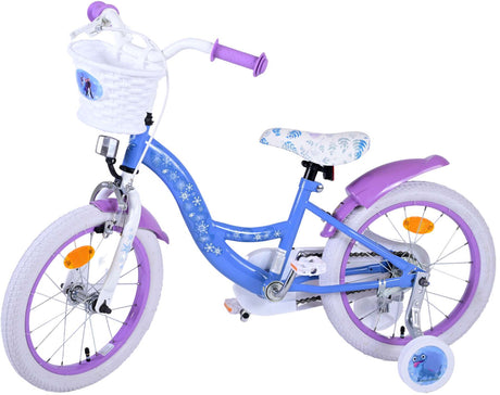 Frozen-Fahrrad mit Puppensitz und Korb fÃ¼r extra SpaÃŸ