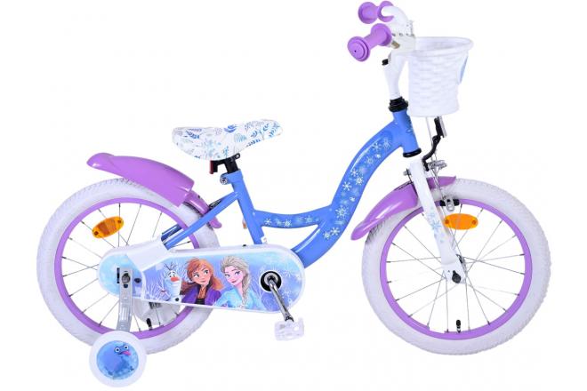 Volare Disney Frozen 2 Kinderfahrrad - Mädchen - 16 Zoll - Blau / Lila