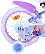 Volare Disney Frozen 2 Kinderfahrrad - Mädchen - 16 Zoll - Blau / Lila