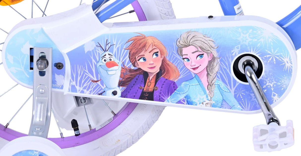 Volare Disney Frozen 2 Kinderfahrrad - Mädchen - 16 Zoll - Blau / Lila