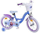Disney Frozen 2 Kinderfahrrad - Mädchen - 16 Zoll - Blau/Lila - Zweihandbremsen