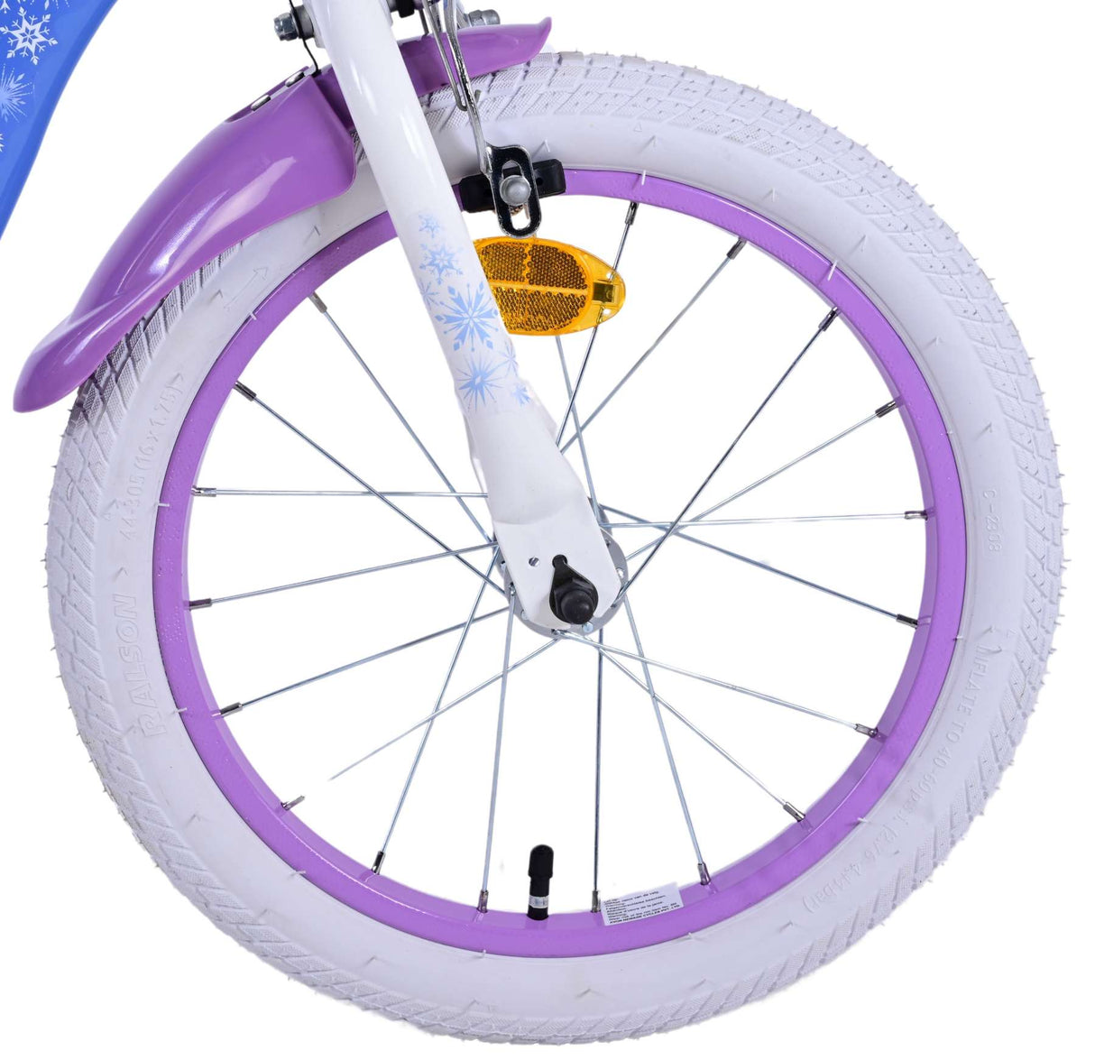 Disney Frozen 2 16-Zoll-Kinderfahrrad Blau/Lila - Sicherheit, Spaß und Stil in einem!