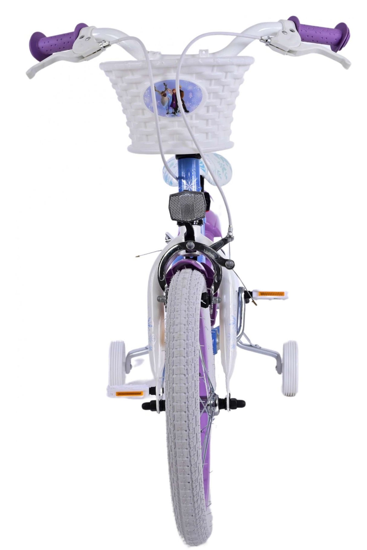 Disney Frozen 2 16-Zoll-Kinderfahrrad Blau/Lila - Sicherheit, Spaß und Stil in einem!