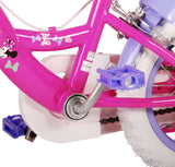 Volare Disney Minnie Cutest Ever Kinderfahrrad - 12 Zoll - Pink - 2 Handbremsen, abnehmbare Stützräder, offiziell lizenziertes Produkt