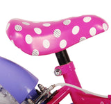 Volare Disney Minnie Cutest Ever Kinderfahrrad - 12 Zoll - Pink - 2 Handbremsen, abnehmbare Stützräder, offiziell lizenziertes Produkt