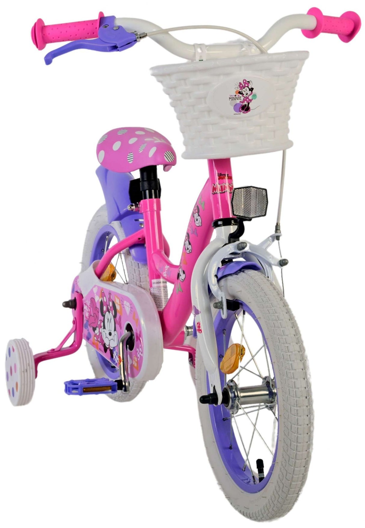 Volare Disney Minnie Cutest Ever! 14 Zoll Mädchenfahrrad in Rosa für Kinder