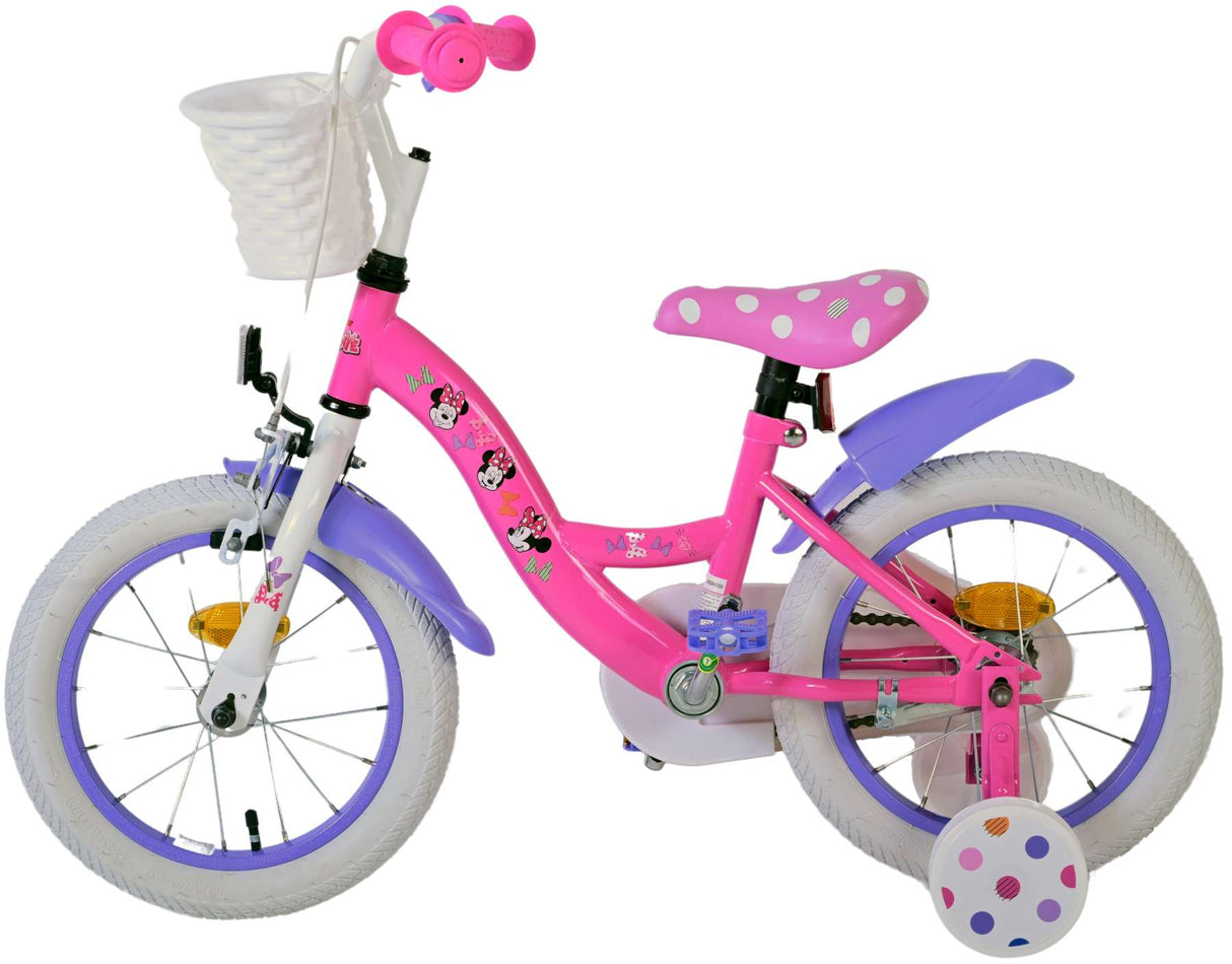 Volare Disney Minnie Cutest Ever! 14 Zoll Mädchenfahrrad in Rosa für Kinder