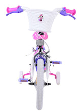 Volare Disney Minnie Cutest Ever 14 Zoll Kinderfahrrad Pink - Sicherheit und Komfort mit abnehmbaren Seitenrädern und Korb