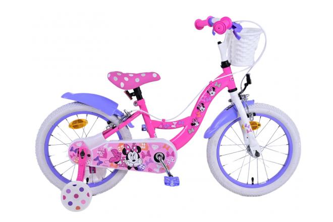 Volare Disney Minnie 16 Zoll Kinderfahrrad Pink - Sicherheit, Komfort und Spaß in einem!