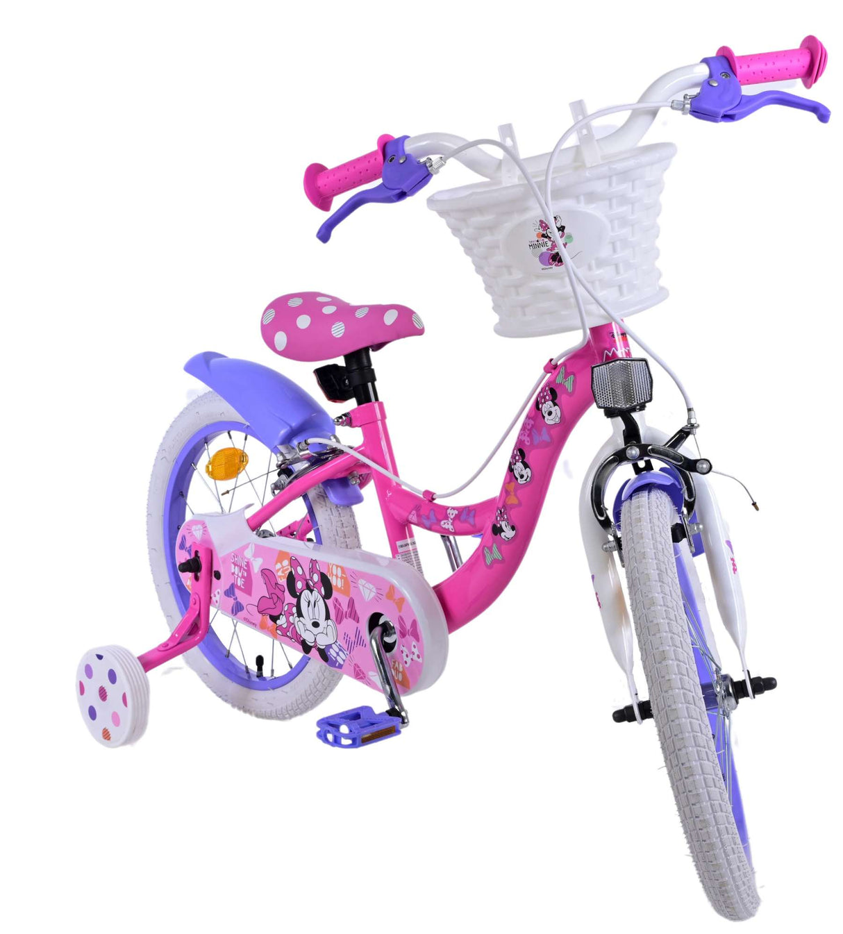 Volare Disney Minnie 16 Zoll Kinderfahrrad Pink - Sicherheit, Komfort und Spaß in einem!