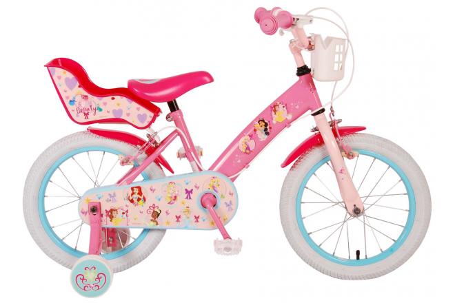 Disney Princess 16-Zoll Kinderfahrrad mit Handbremsen und Kettenschutz