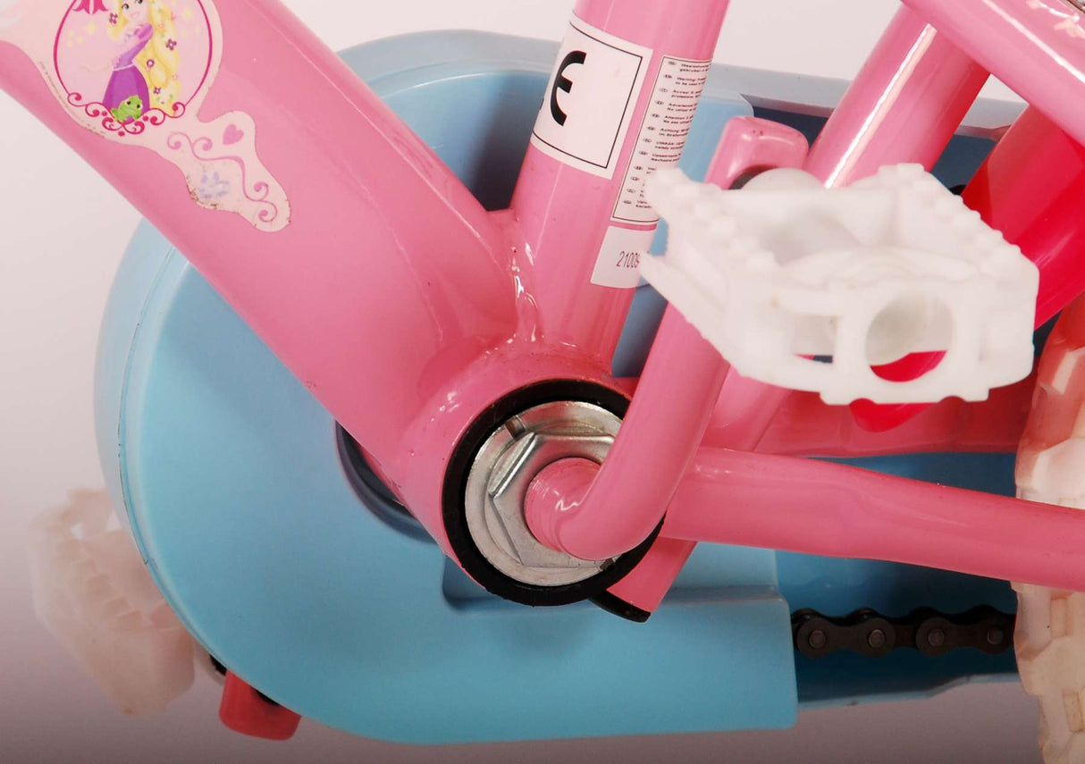 Volare Disney Princess Kinderfahrrad - Mädchen - 10 Zoll - Rosa - Fester Gang