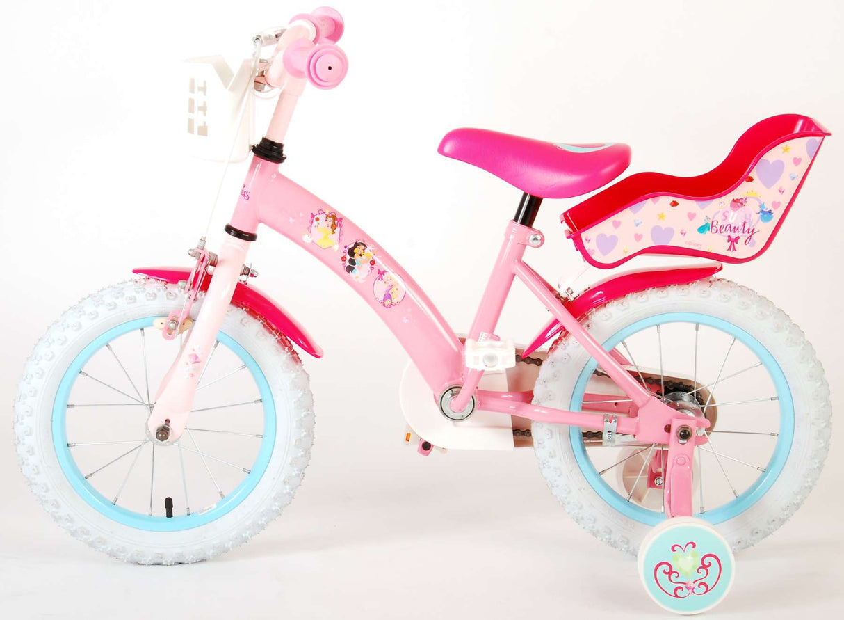 Disney Princess Kinderfahrrad - Mädchen - 14 Zoll - Pink