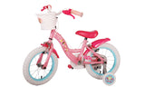 Volare Disney Princess 14 Zoll Kinderfahrrad Pink mit zwei Handbremsen - Sicherheit, Komfort und Spaß in einem!