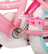 Volare Disney Princess 14 Zoll Kinderfahrrad Pink mit zwei Handbremsen - Sicherheit, Komfort und Spaß in einem!