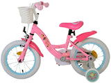 Volare Disney Princess Kinderfahrrad für Mädchen - 14 Zoll in Rosa für Kinder von 3,5 bis 5 Jahren