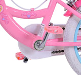 Volare Disney Princess Kinderfahrrad - Mädchen - 16 Zoll - Rosa - Zwei-Hand-Bremsen
