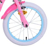 Volare Disney Princess Kinderfahrrad - Mädchen - 16 Zoll - Rosa - Zwei-Hand-Bremsen