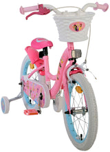 Volare Disney Princess Kinderfahrrad für Mädchen - 16 Zoll in Rosa für Kinder von 4 bis 6 Jahren