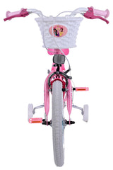 Volare Disney Princess Kinderfahrrad - Mädchen - 16 Zoll - Rosa - Zwei-Hand-Bremsen