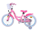 Volare Disney Princess Kinderfahrrad - Mädchen - 16 Zoll - Rosa - Zwei-Hand-Bremsen