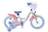 Volare Disney Stitch Kinderfahrrad für Mädchen - 16 Zoll in Creme Koralle Blau mit Zweihandbremsen