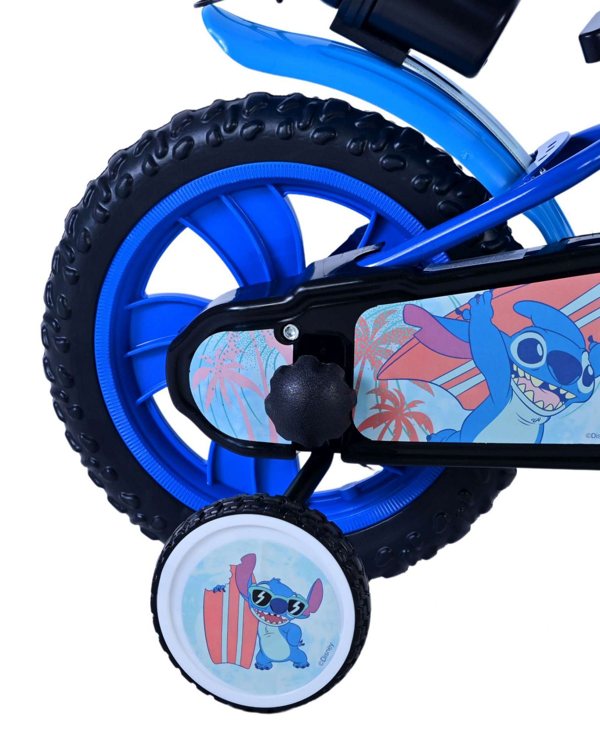 Volare Disney Stitch Kinderfahrrad für Jungen - 12 Zoll - Blau - Sicher und Komfortabel