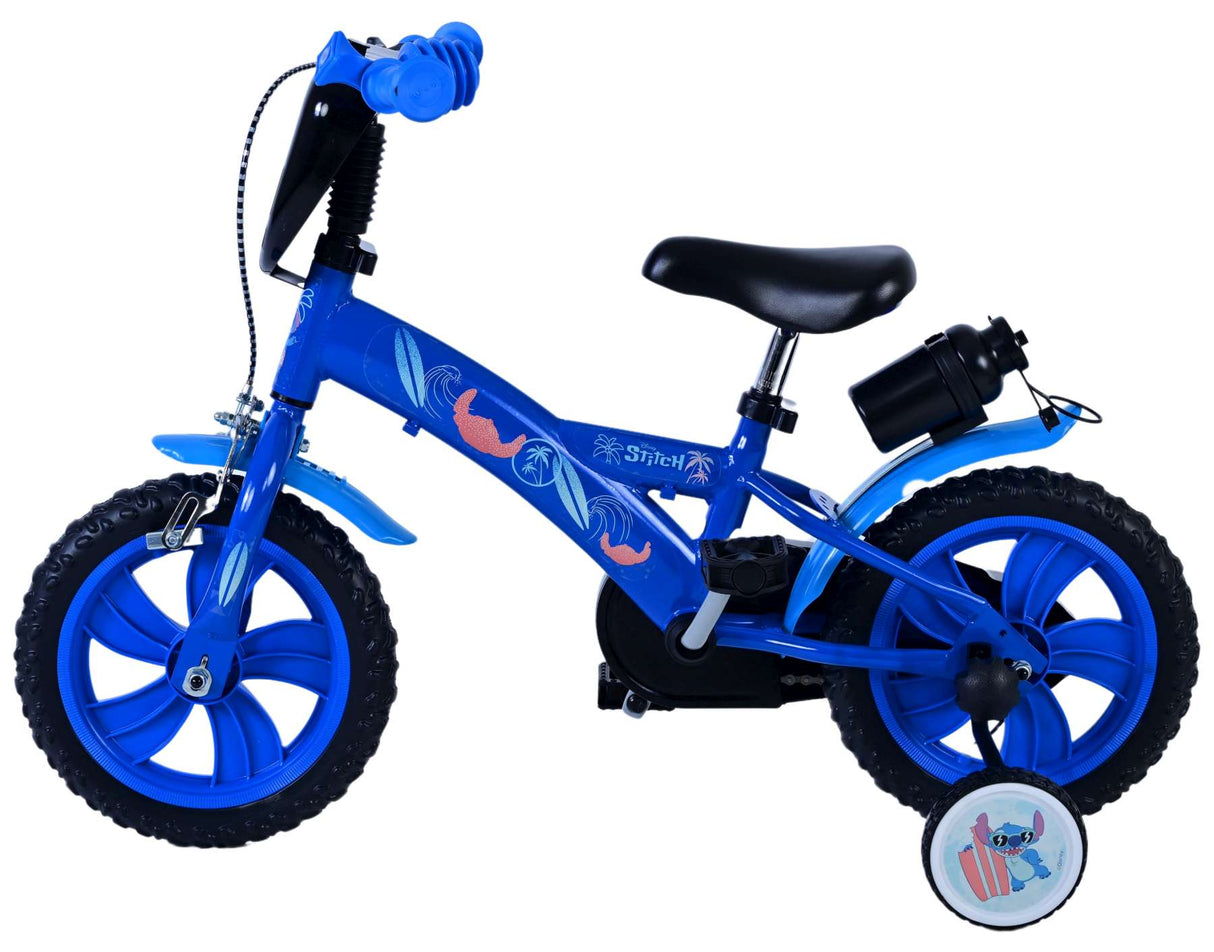 Volare Disney Stitch Kinderfahrrad für Jungen - 12 Zoll - Blau - Sicher und Komfortabel