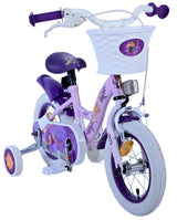 Volare Disney Wish Kinderfahrrad für Mädchen - 12 Zoll in Lila für Kinder von 3 bis 4,5 Jahren