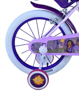 Volare Disney Wish Kinderfahrrad für Mädchen - 16 Zoll in Lila mit zwei Handbremsen