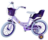 Volare Disney Wish Kinderfahrrad für Mädchen - 16 Zoll in Lila mit zwei Handbremsen