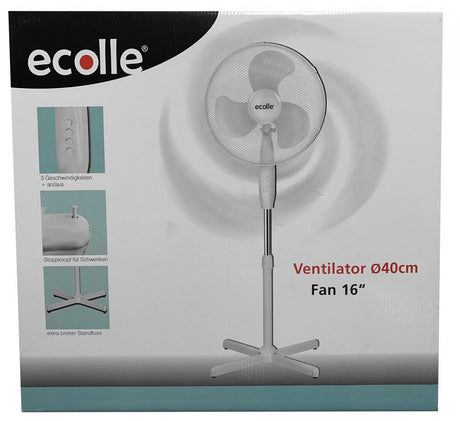 Neigungswinkelverstellung des Ecolle Standventilator 79702