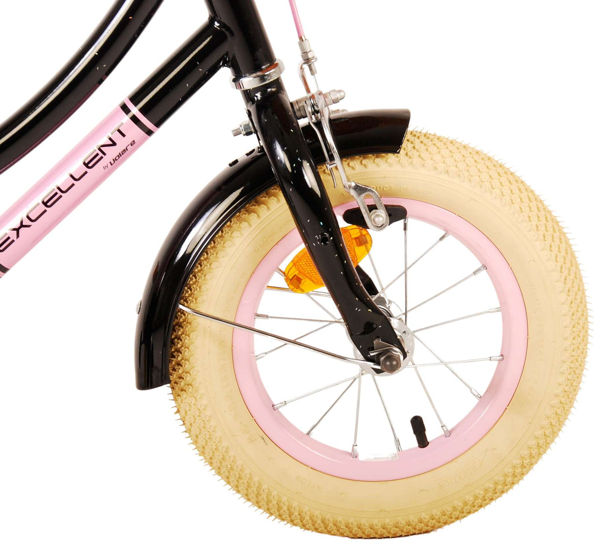 Volare Excellent Kinderfahrrad - Mädchen - 12 Zoll - Schwarz